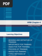 Ch-4 HRM Training and Development