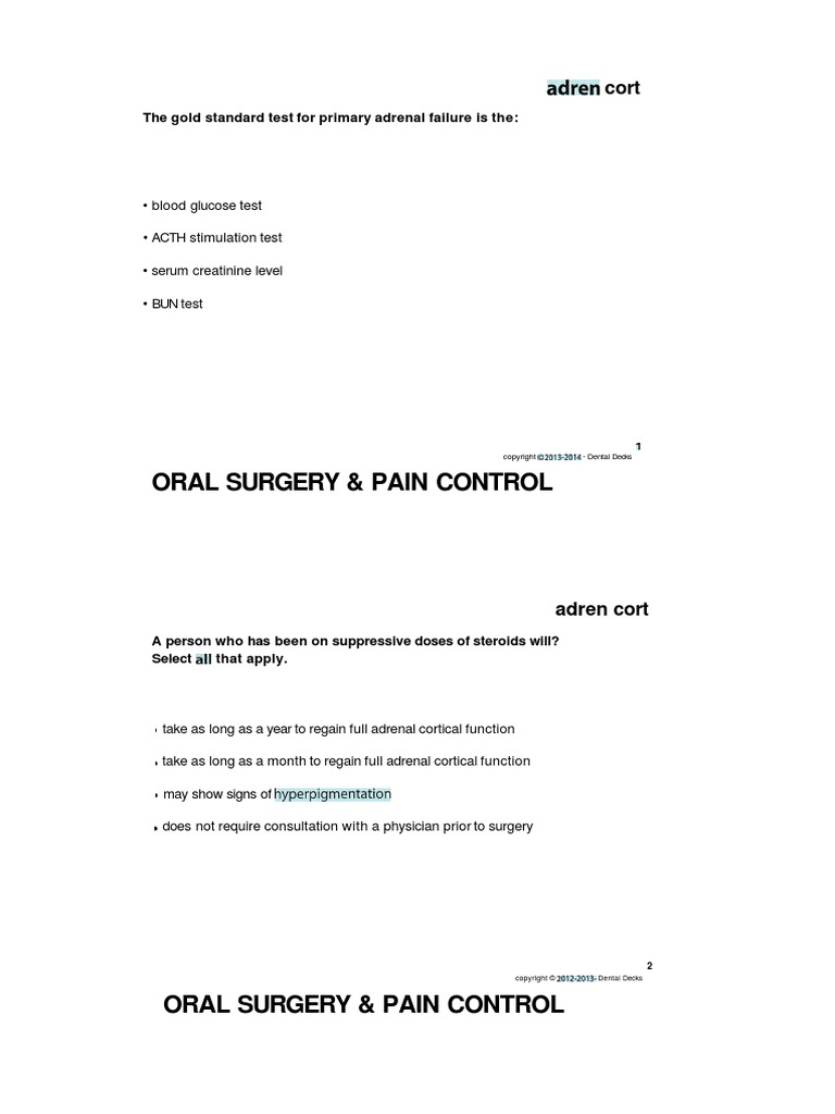Oral Maxillofacial Surgery | PDF