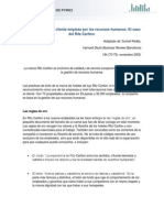 La Satisfaccion Del Cliente Empieza Por Los Recursos Humanos. El Caso Del Ritz Carlton