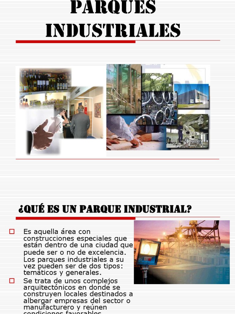 Tipos y Beneficios de Parques Industriales | PDF | Industrias | Perú