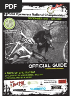 Download 2009 Cyclocross National Championships Event Guide - Bend Oregon by cyclocross SN22190818 doc pdf