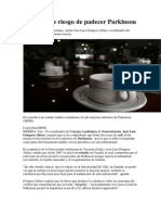 Café Reduce Riesgo de Padecer Parkinson