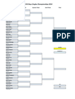 CHS Singles & Pairs Draw 2014