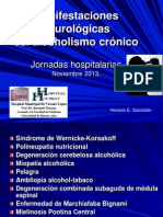 Manifestaciones neurológicas del alcoholismo crónico Jornadas 2013 - copia
