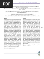 Fatores Associados à Automedicação-Uma Análise a Partir Dos Profissionais de Drogarias Privadas