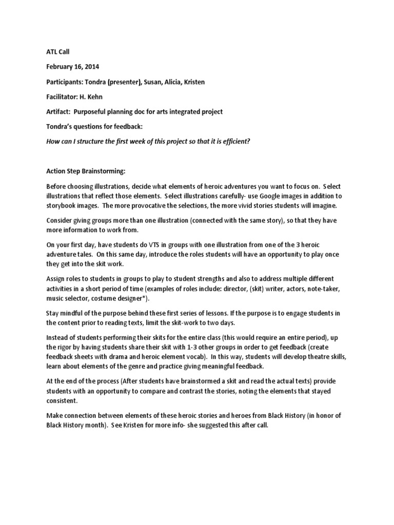 Arts Integration Project Planning Guide | PDF | Science & Mathematics
