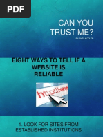 can you trust me
