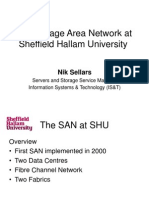 The Storage Area Network at Sheffield Hallam University2014