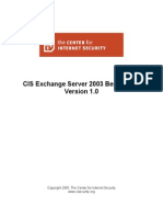 CIS Exchange2003 Benchmark v1.0