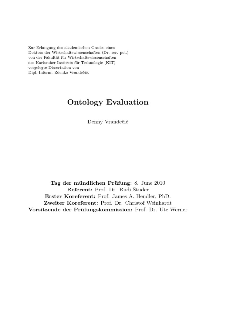 Ontology Evaluation | PDF | Resource Description Framework | Ontology ...