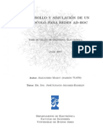 Desarrollo y Simulación de Un Protocolo para Redes Ad-Hoc