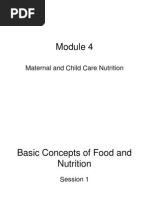 Module 4 Maternal and Child Care Nutrition