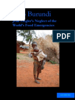 Blind To Burundi: Jean Ziegler's Neglect of The World's Food Emergencies