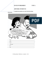 Key Competences Worksheet Unit 1 Speaking Pairwork Student B