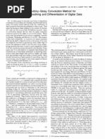 Comments On The Savitzky Golay Convolution Method For Least Squares Fit Smoothing and Differentiation of Digital Data