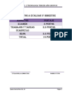 Trabajo No. 2 - Aspectos a Evaluar - Word