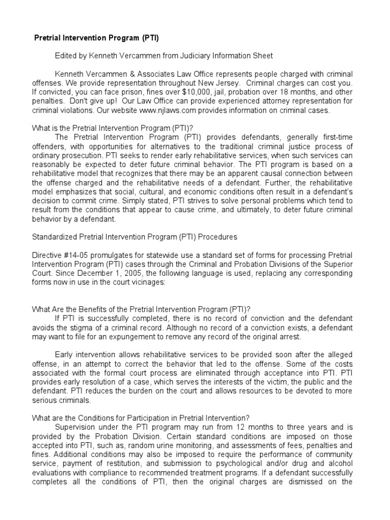 Download Free Pretrial Intervention Programs