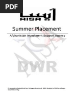 AISA Afghanistan - A Comperhensive Study of The Organization Structure and Functioning