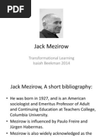 Jack Mezirow 2014