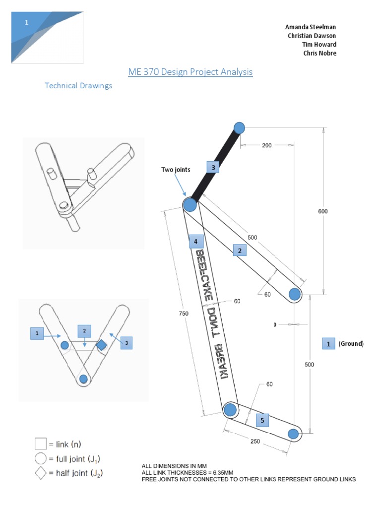 ME 370 DartThrowing Mechanism Analysis PDF Mass Energy