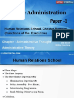 ) - Chapter- 2- Human Relations School,Chester Barnard (Functions of the Executive) (1)