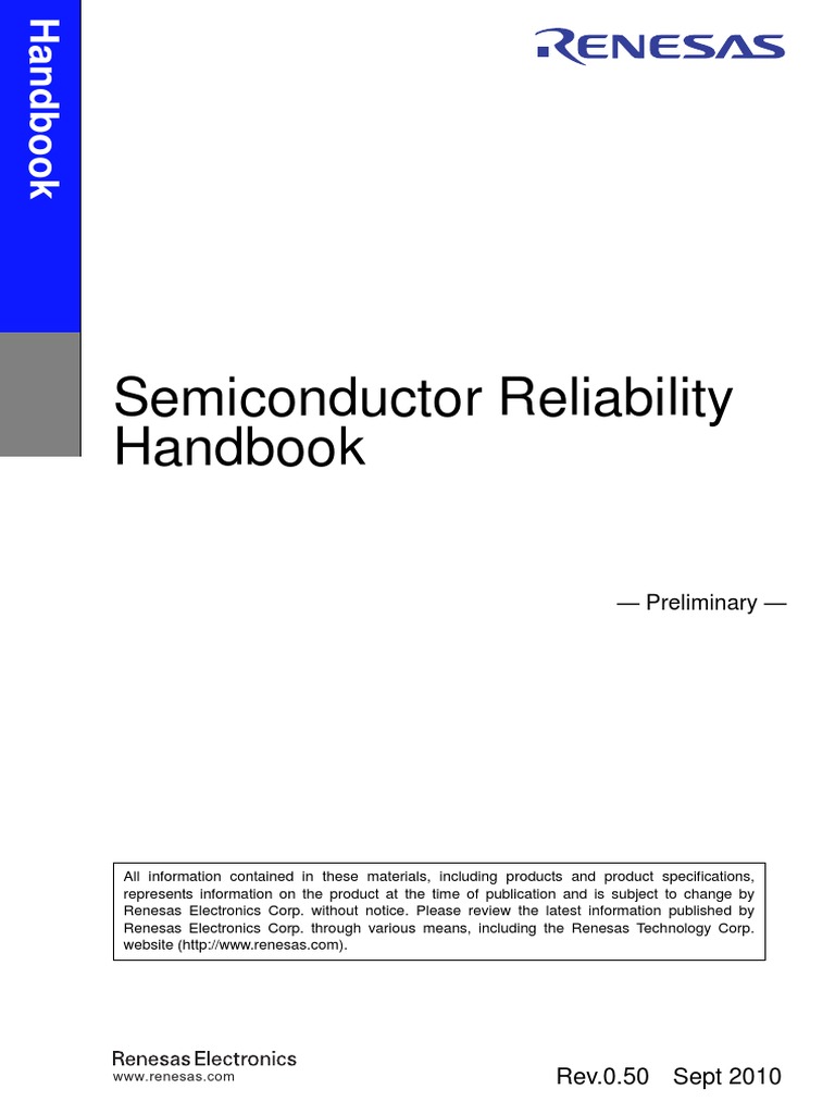 Reliability Handbook 101119 PDF Reliability Engineering