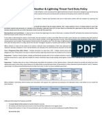 Wet Weather Duty Policy NIST Elementary School Updated May 2014