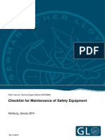 GL Checklist For Maintenance of Safety Equipment Tcm4-590999