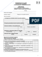 Autoevaluacion Del Docente Investigador