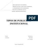 Tipos de Publicidad Institucional