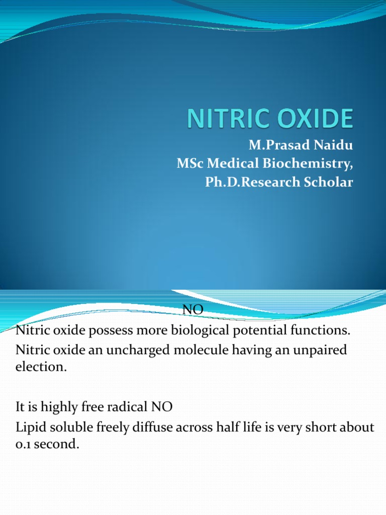 Nitric Oxide PDF Nitric Oxide Nitric Oxide Synthase