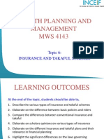 Topic 6 - Insurance and Takaful