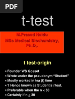 STUDENT T-test