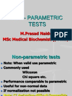 Non-Parametric Tests: M.Prasad Naidu MSC Medical Biochemistry, PH.D