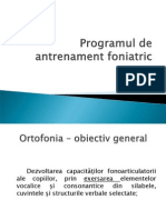 Programul de Antrenament Foniatric.