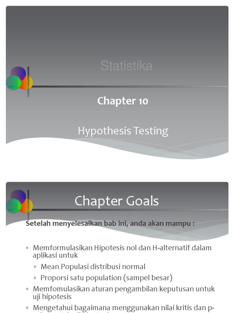 Hypothesis Testing in Statistics | PDF | Statistical Hypothesis Testing ...