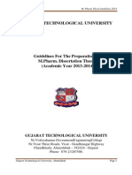 M. Pharm - Thesis - Guidelines Final 2014