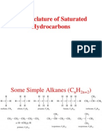 Nomenclature of Saturated Hydrocarbons