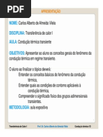 Transferencia de Calor I - Conduçao Transiente