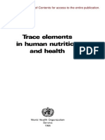 Trace Elements by Who