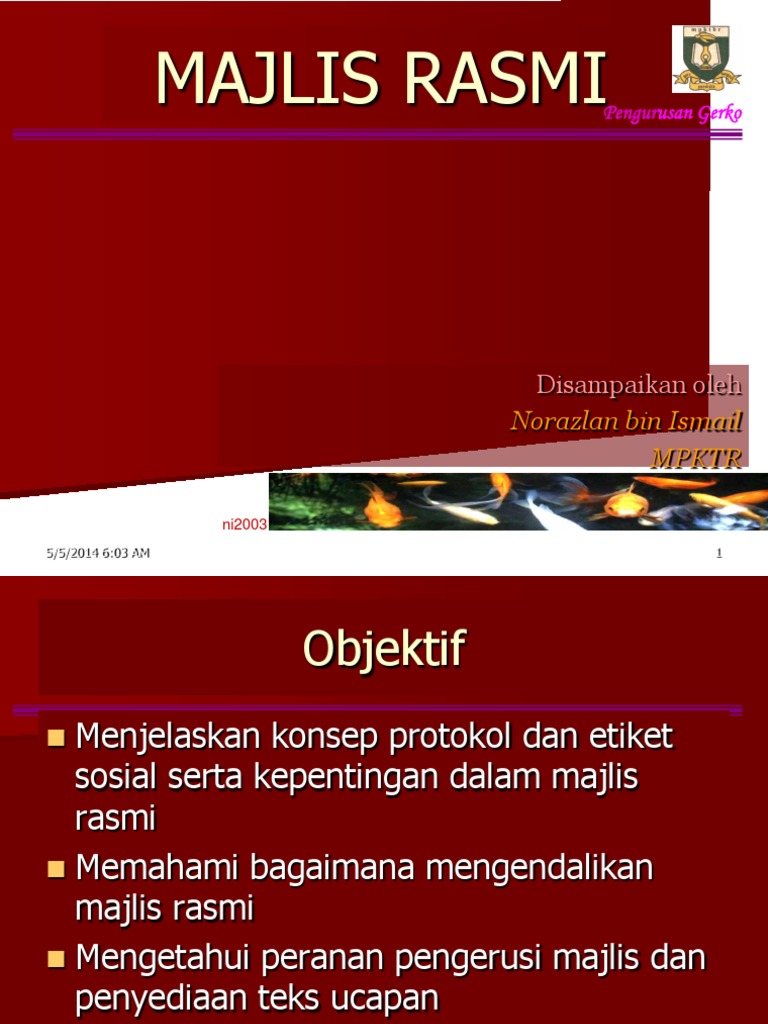 Majlis Rasmi | PDF
