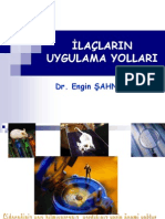 Ilaclarin Uygulama Yerleri