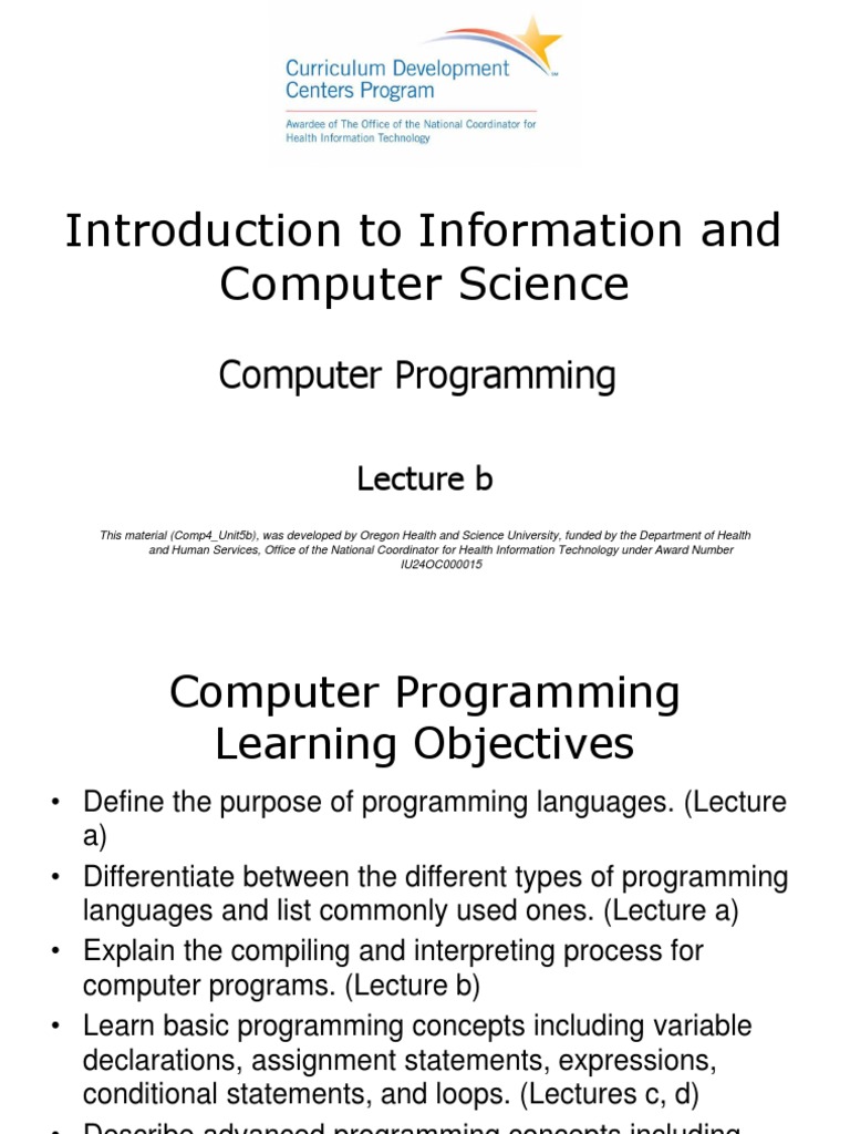Comp4 Unit5b Lecture Slides | PDF | Compiler | Source Code