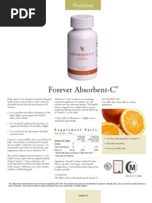 Forever Absorbentc Eng Pdf Vitamin C Vitamin
