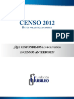 Censos 2012: datos de población y vivienda en Bolivia