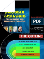 Protein Analysis: Food Analysis and Biochemistry Practice