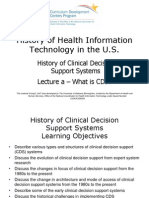 History of Health Information Technology in The U.S