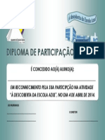 Diploma Descoberta Escola Azul