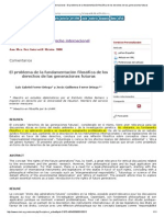 Anuario Mexicano de Derecho Internacional - El Problema de La Fundamentación Filosófica de Lo