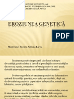 EROZIUNEA GENETICĂ Prezentare